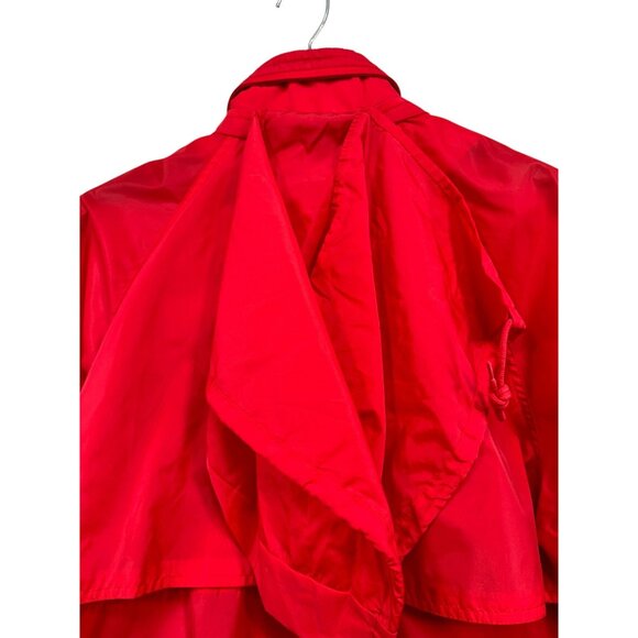 Vintage Eddie Bauer Mens Nylon Windbreaker Jacket Medium Red Hooded - Picture 6 of 9